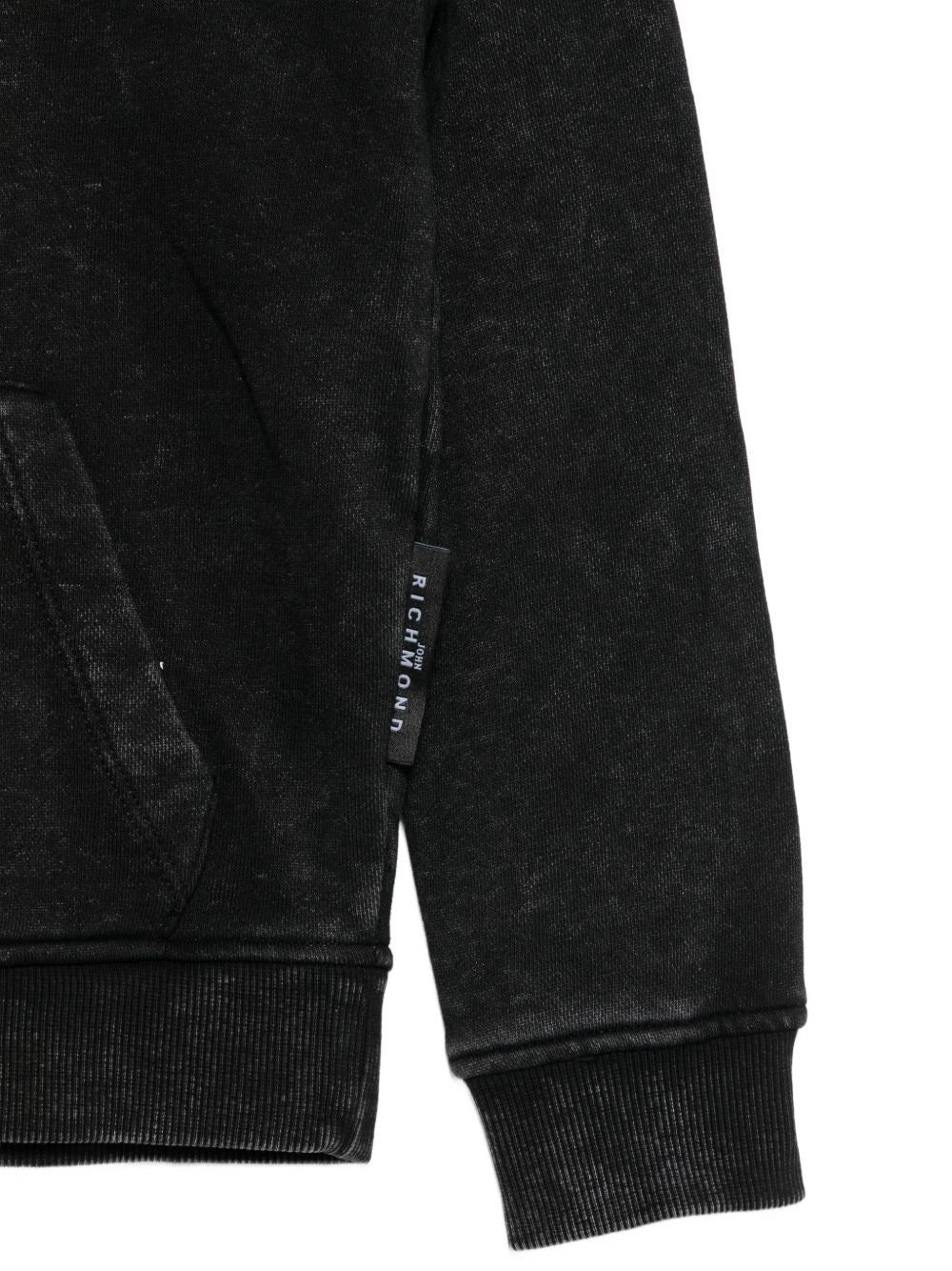 Felpa per bambino John Richmond Junior nero con logo sul davanti RBA26049FE BLACK JOHN RICHMOND KIDS