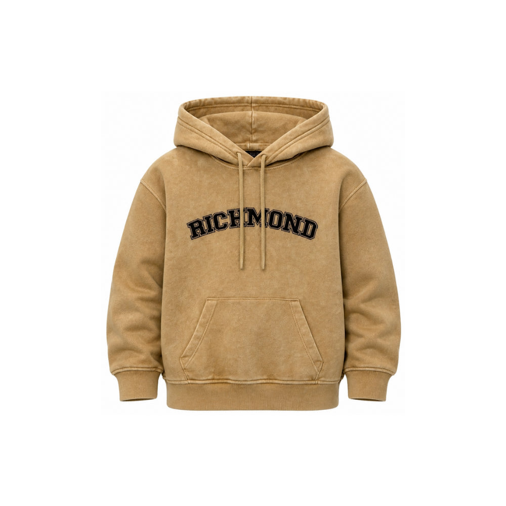 Felpa per bambino John Richmond Junior beige con logo sul davanti RBA26049FE KHAKI JOHN RICHMOND KIDS