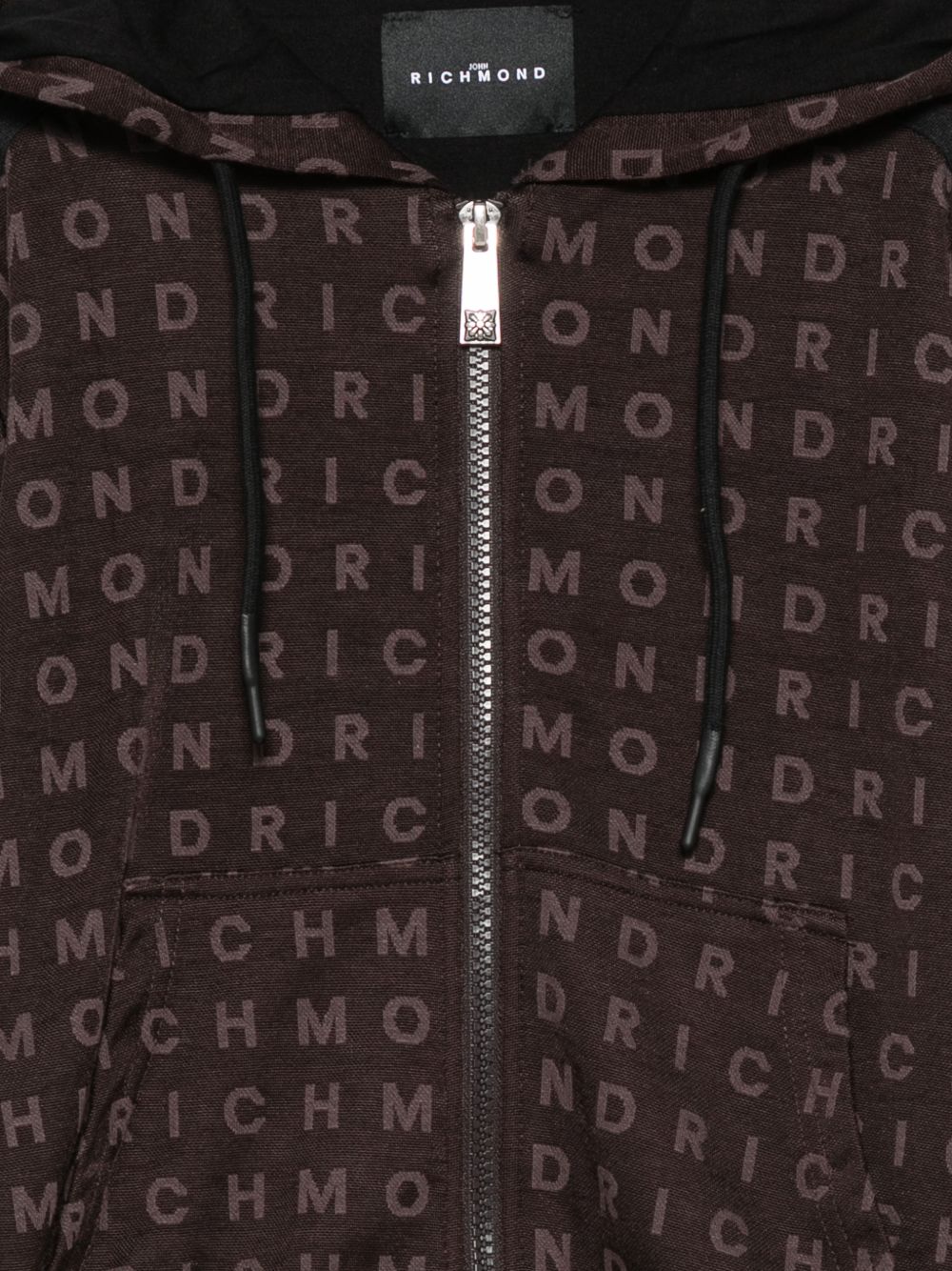 Felpa per bambino John Richmond Junior marrone con monogramma RBA26051FE BROWN JOHN RICHMOND KIDS