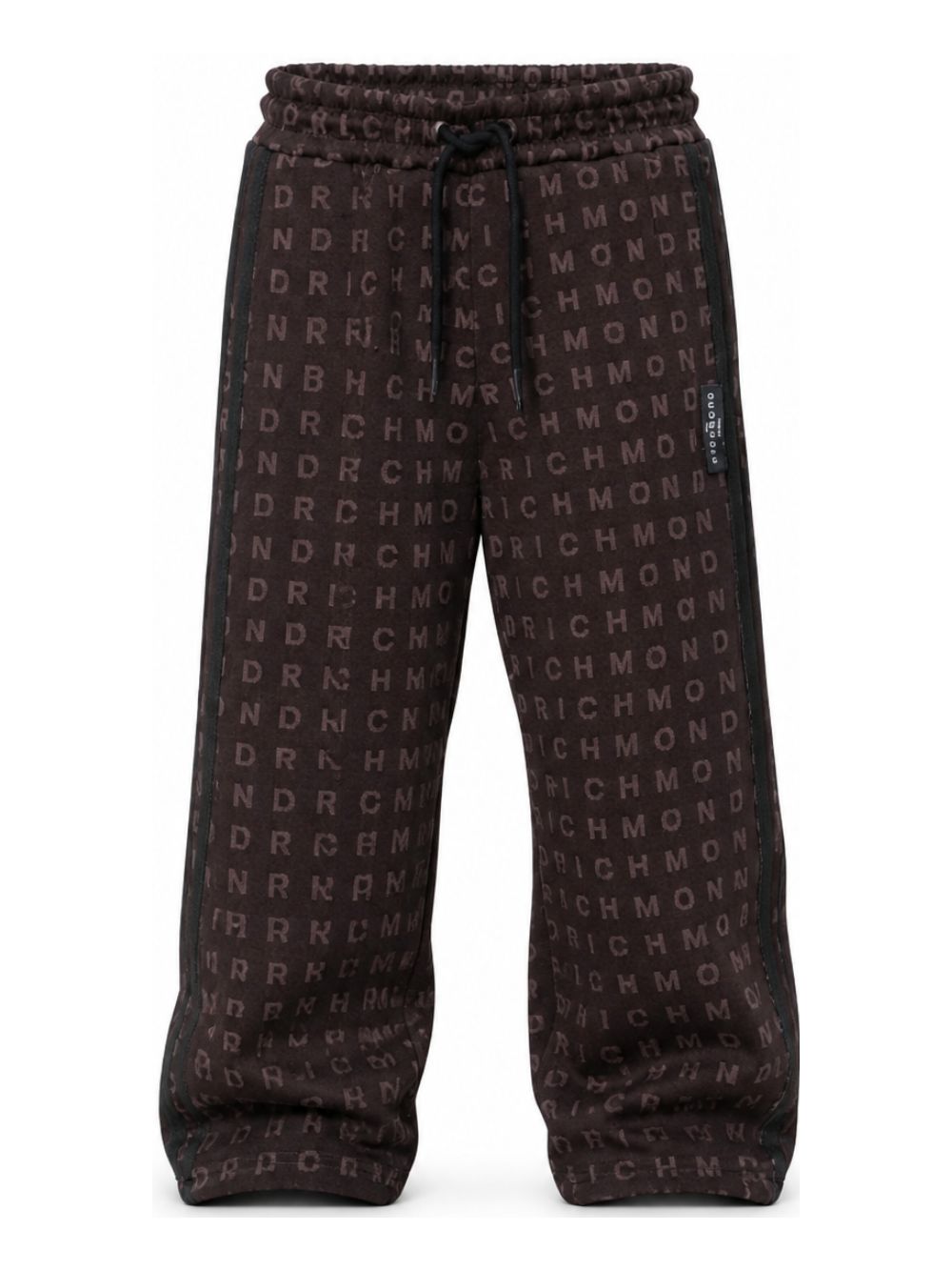 Pantaloni sportivi per bambino John Richmond Kids con stampa con logo all-over RBA26052PA BROWN JOHN RICHMOND KIDS