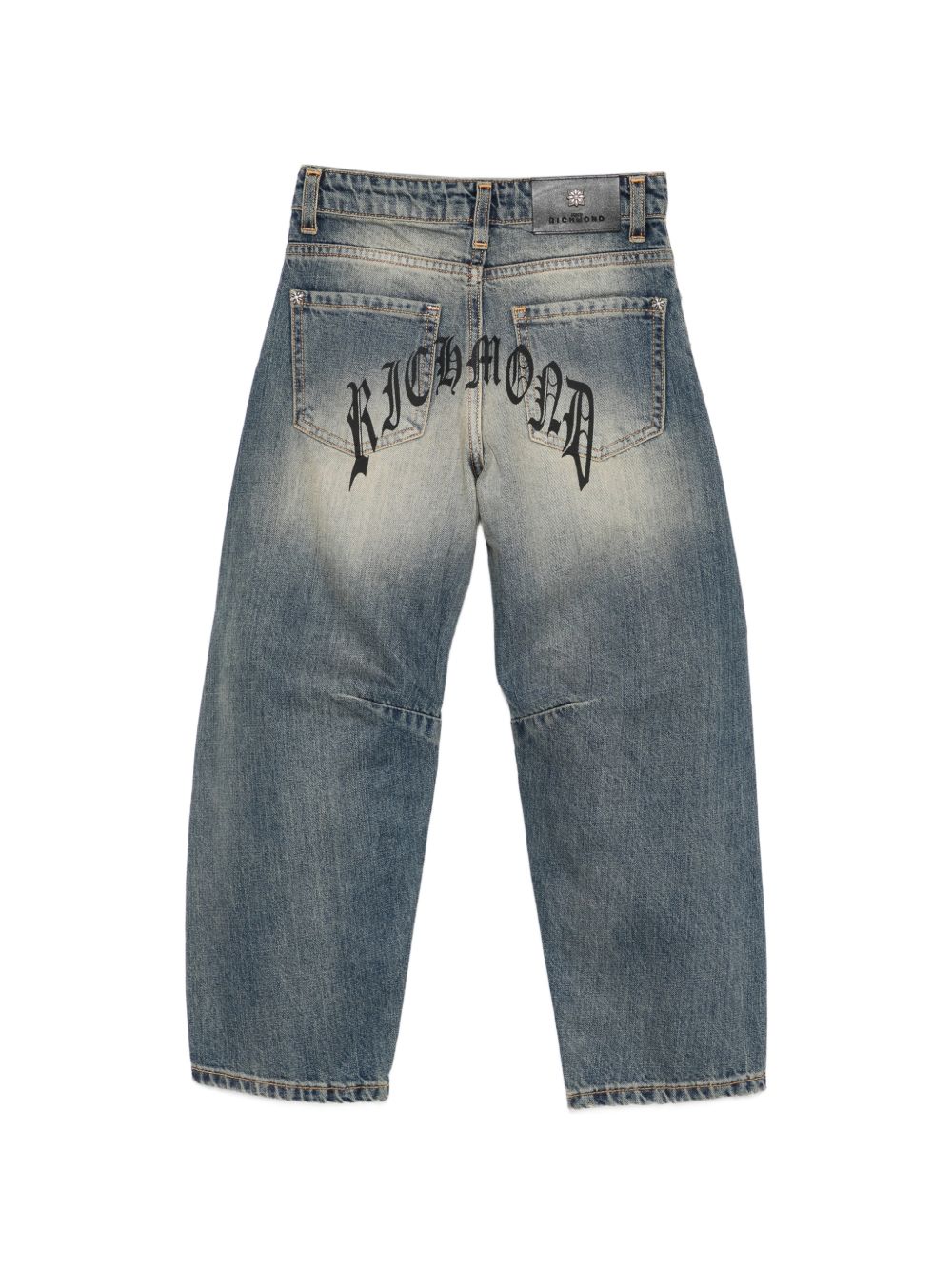 Jeans per bambino John Richmond Kids in denim con effetto sbiadito RBA26150JE DENIM DIRTY JOHN RICHMOND KIDS