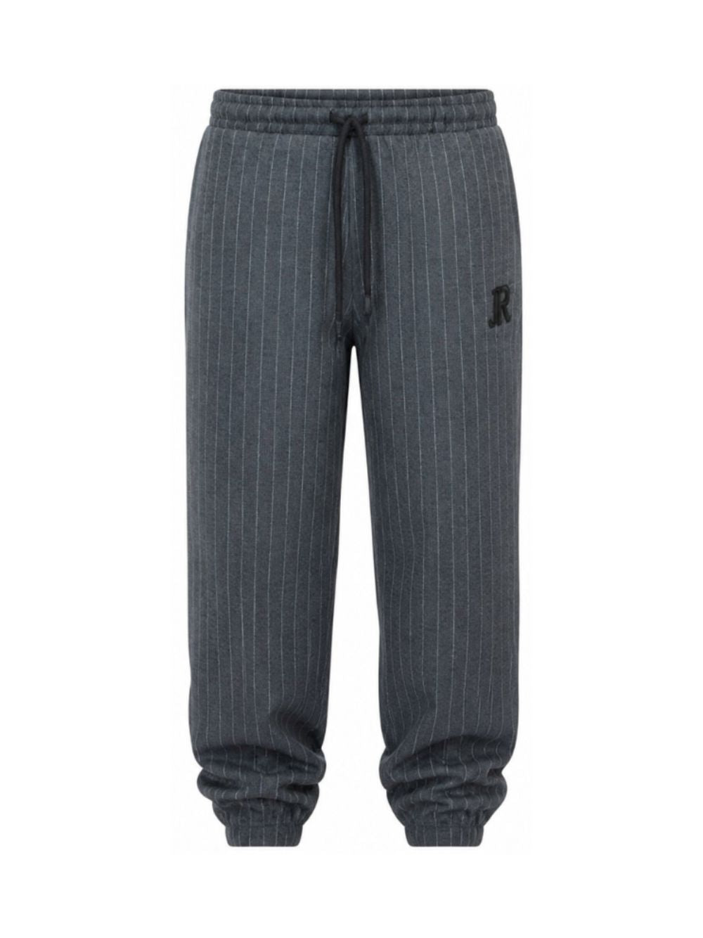 Pantaloni sportivi per bambino John Richmond Kids grigi con design gessato RBA26155PA BLACK JOHN RICHMOND KIDS