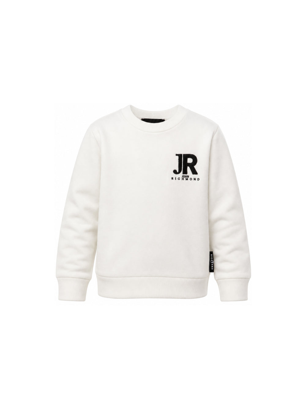 Maglione per bambino John Richmond Kids bianco con ricamo logo RBA26168MA OFF-WHITE JOHN RICHMOND KIDS