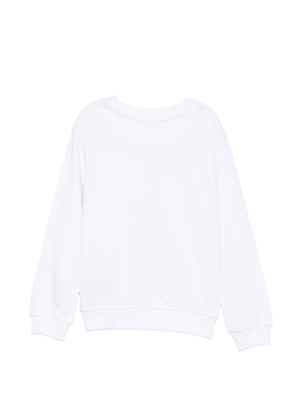 Felpa per bambino John Richmond Junior bianca con stampa logo sul davanti RBA26176FE WHITE JOHN RICHMOND KIDS