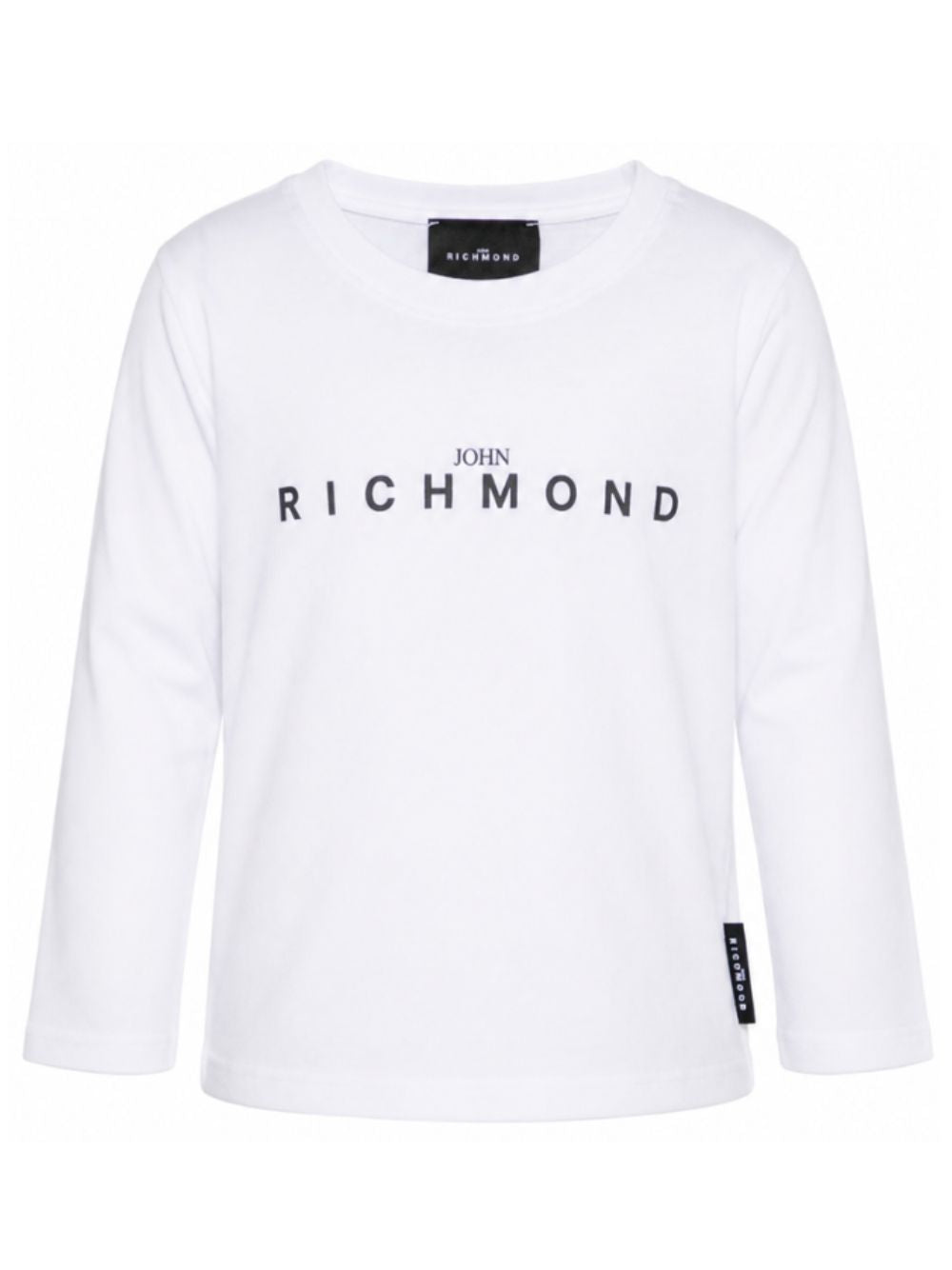 T-shirt per bambina John Richmond Kids bianca con dettaglio logo RGA26004TS WHITE JOHN RICHMOND KIDS