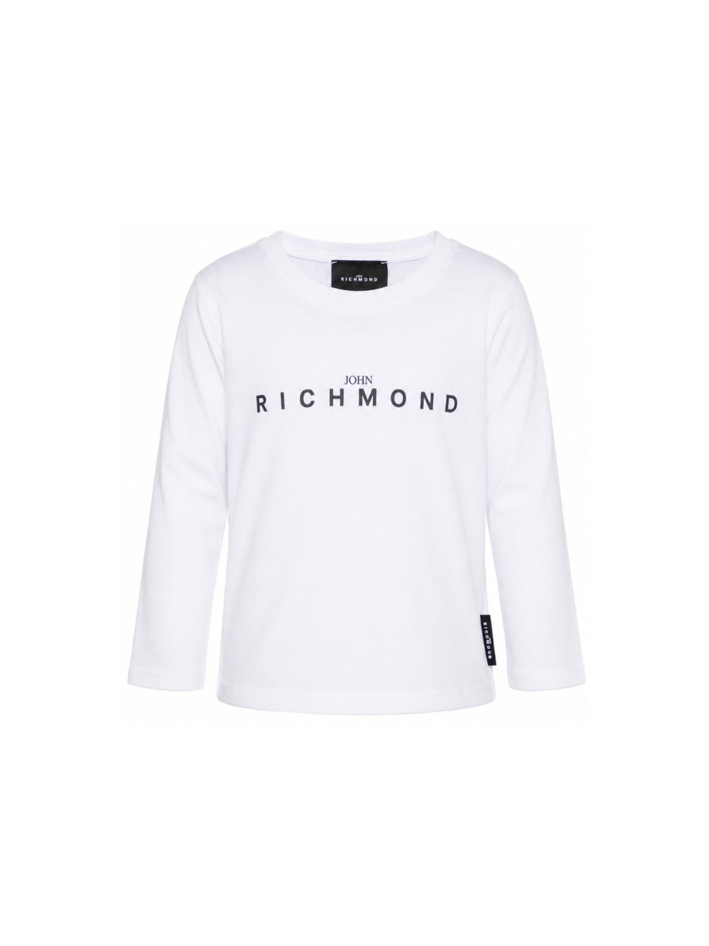 T-shirt per bambina John Richmond Kids bianca con dettaglio logo RGA26004TS WHITE JOHN RICHMOND KIDS
