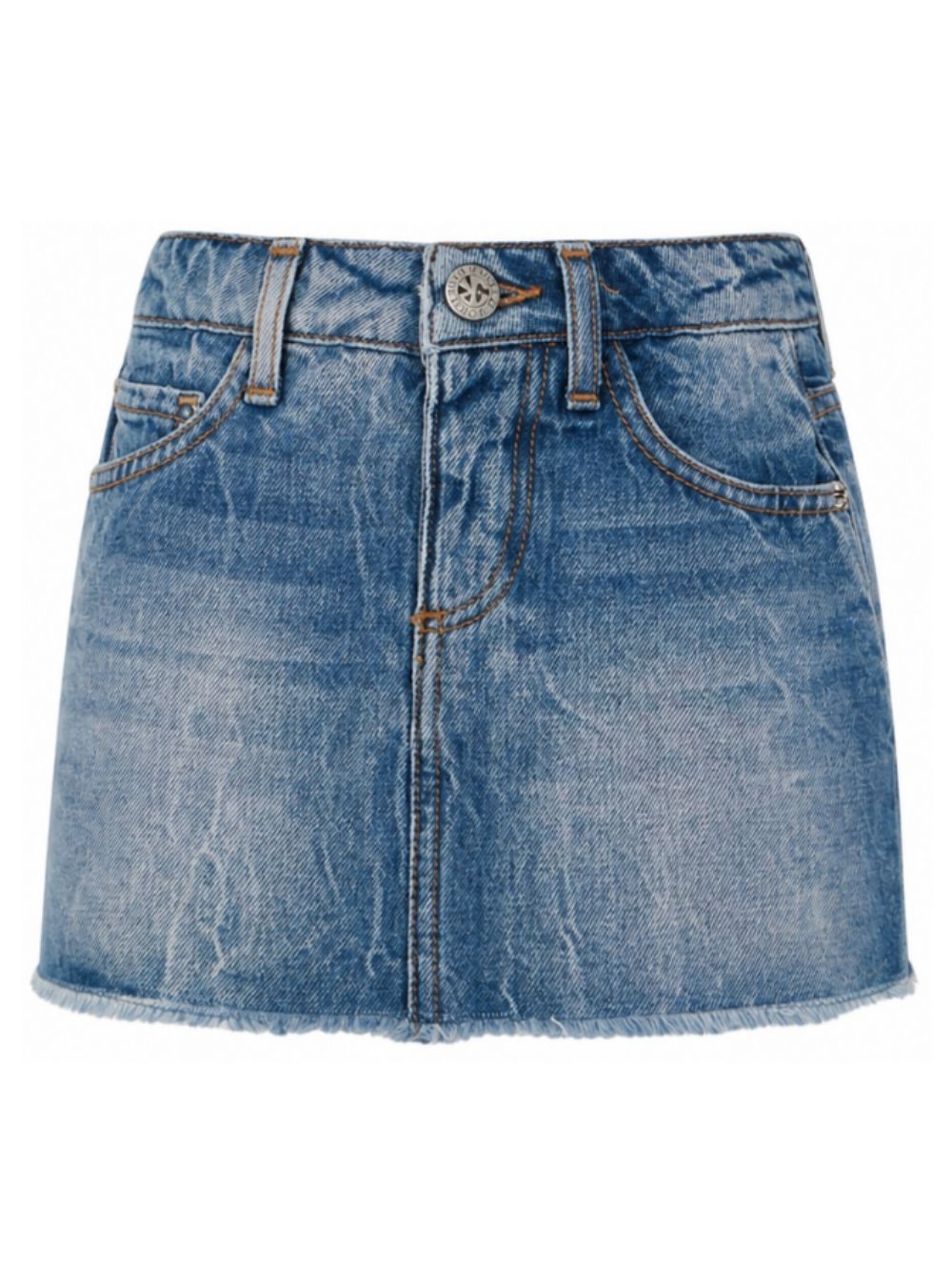 Gonna per bambina John Richmond Kids in denim con applicazione posteriore RGA26050GO DENIM BLUE MEDIUM JOHN RICHMOND KIDS