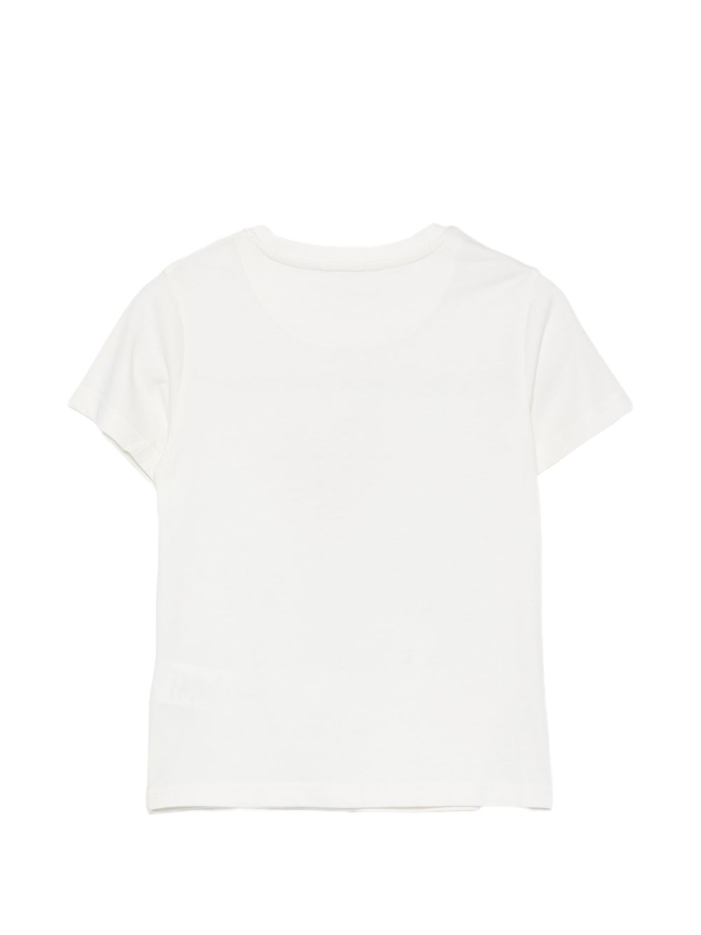 T-shirt per bambina John Richmond Kids bianca con logo ricamato sul davanti RGA26112TS WHITE JOHN RICHMOND KIDS