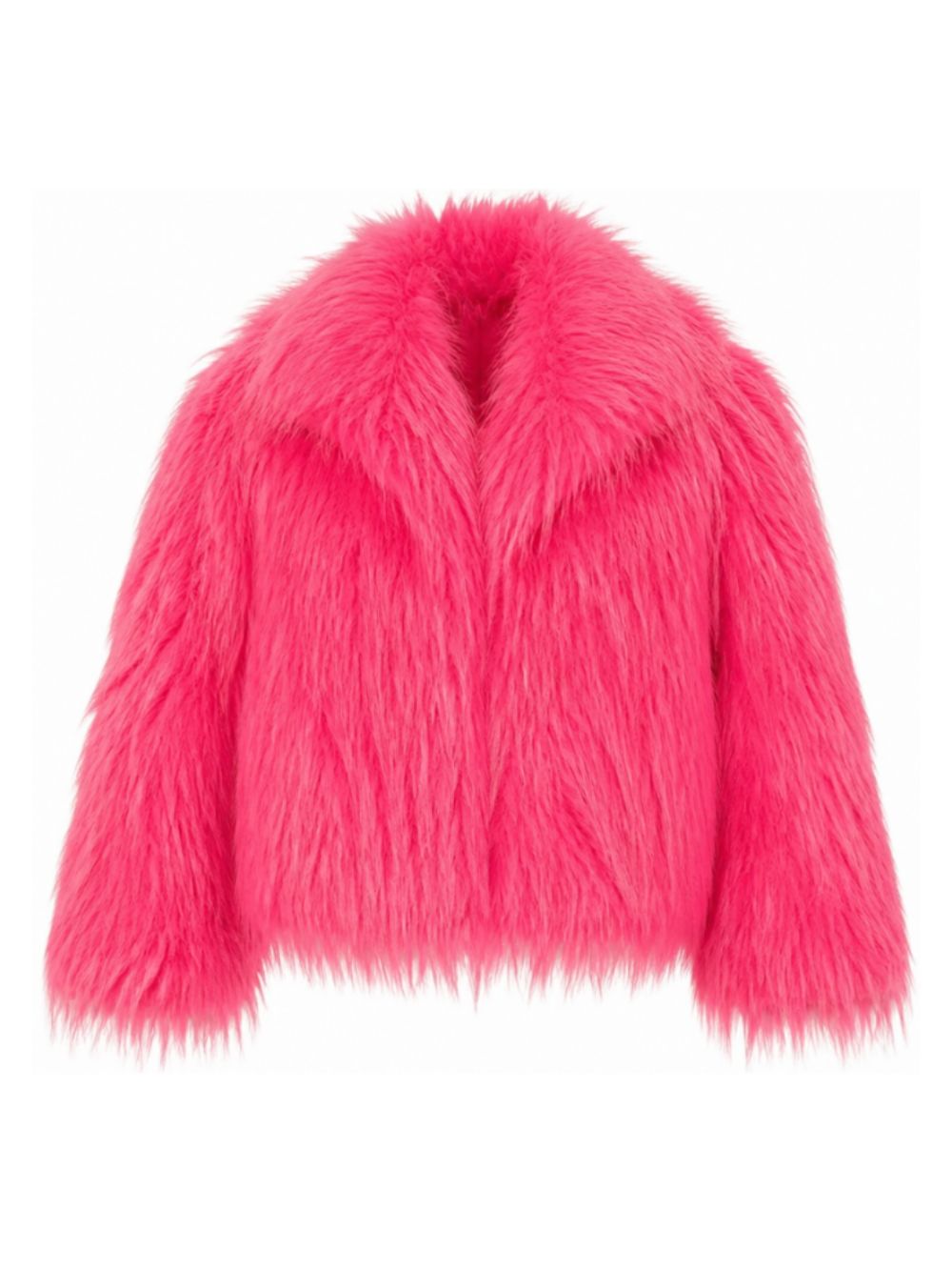 Giacca per bambina John Richmond Kids fucsia in pelliccia sintetica RGA26127PL ORCHID JOHN RICHMOND KIDS