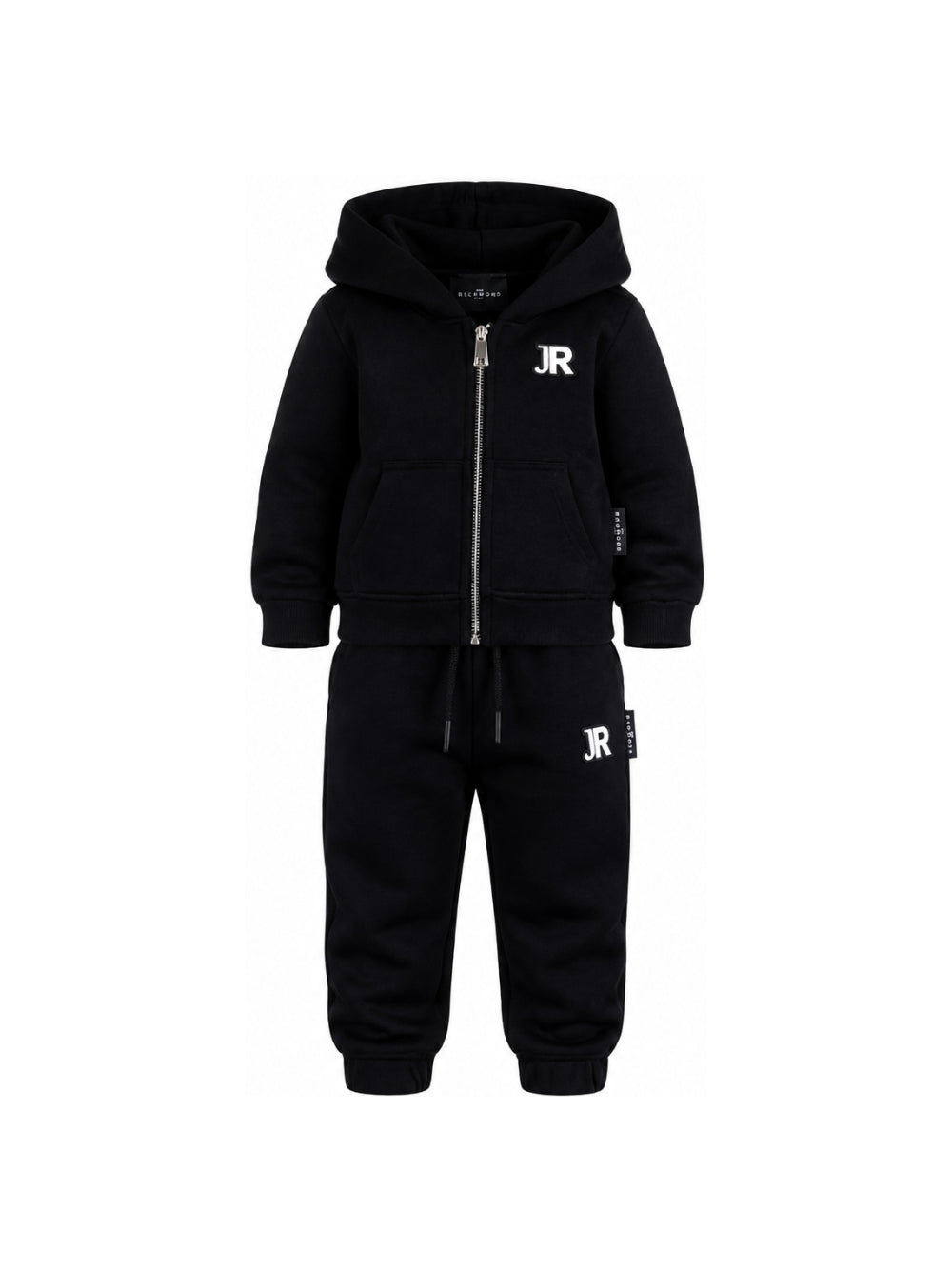 Completo per neonato John Richmond Kids nero con applicazione logo RIA26001CF BLACK JOHN RICHMOND KIDS