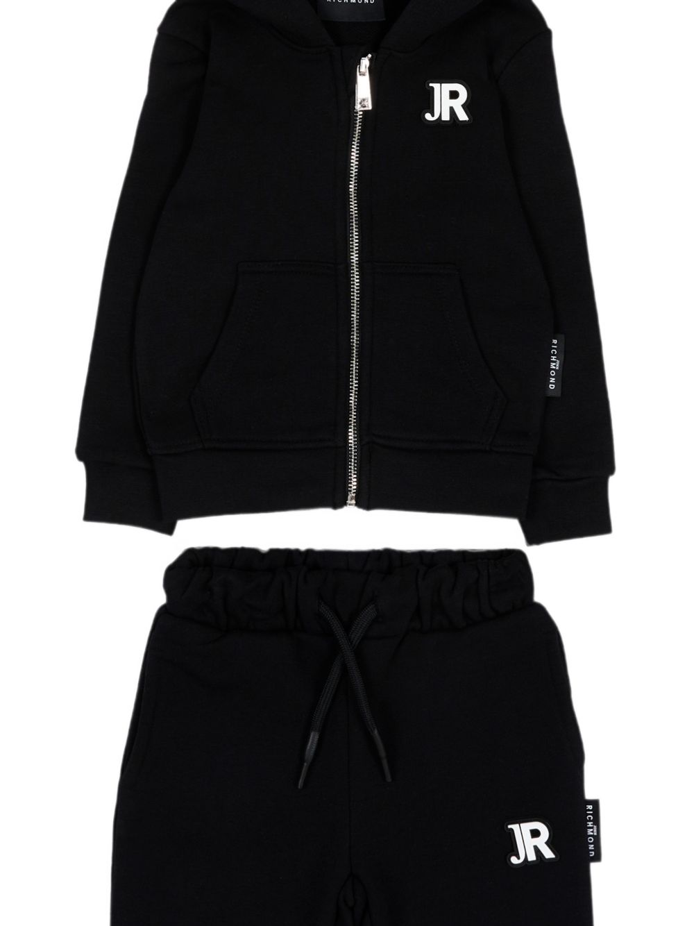 Completo per neonato John Richmond Kids nero con applicazione logo RIA26001CF BLACK JOHN RICHMOND KIDS