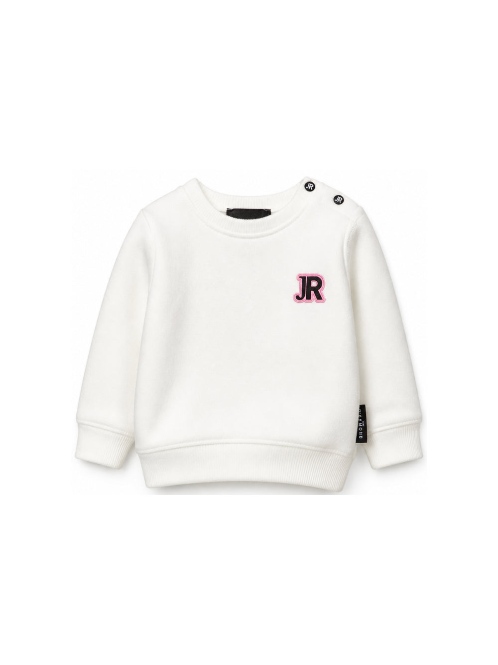 Felpa per neonati John Richmond Kids bianca con dettaglio logo RIA26028MA OFF-WHITE JOHN RICHMOND KIDS