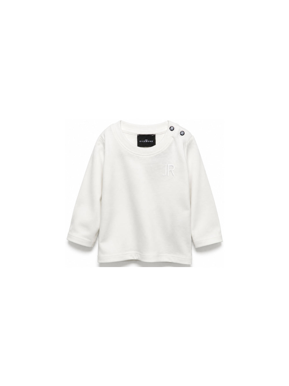 T-shirt per neonati John Richmond Kids bianca con ricamo logo RIA26058TS OFF-WHITE JOHN RICHMOND KIDS