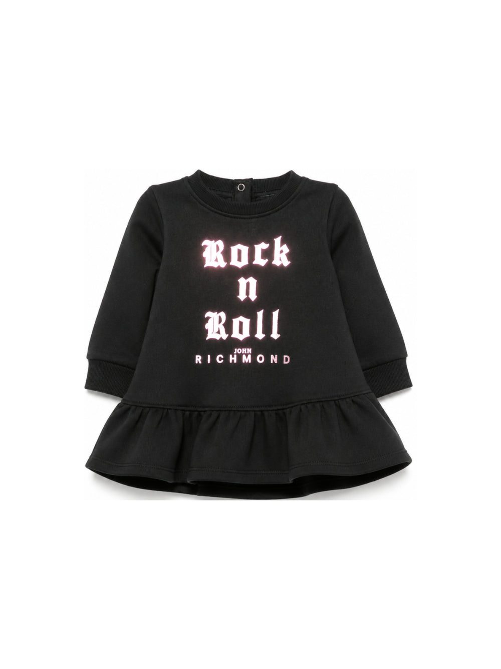 Abito per neonata John Richmond Kids nero con dettaglio con volant RIA26100VE BLACK JOHN RICHMOND KIDS