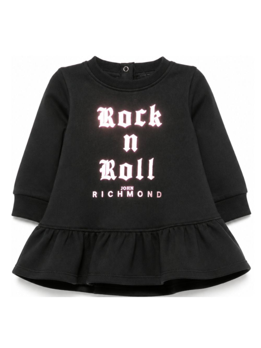 Abito per neonata John Richmond Kids nero con dettaglio con volant RIA26100VE BLACK JOHN RICHMOND KIDS