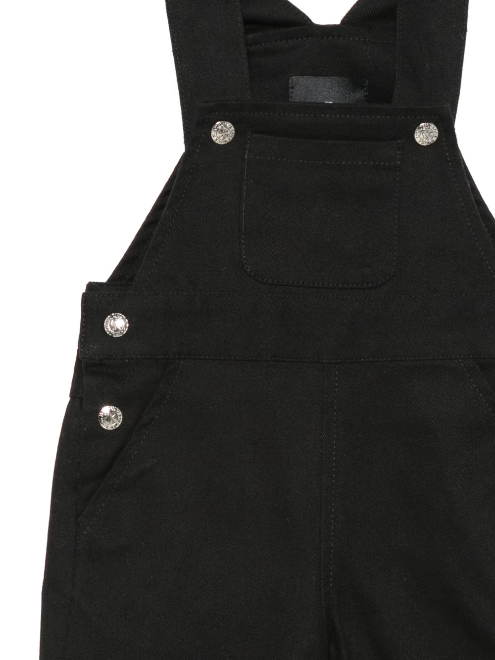 Salopette per neonato John Richmond Kids nera con scollo quadrato RIA26117SA BLACK JOHN RICHMOND KIDS