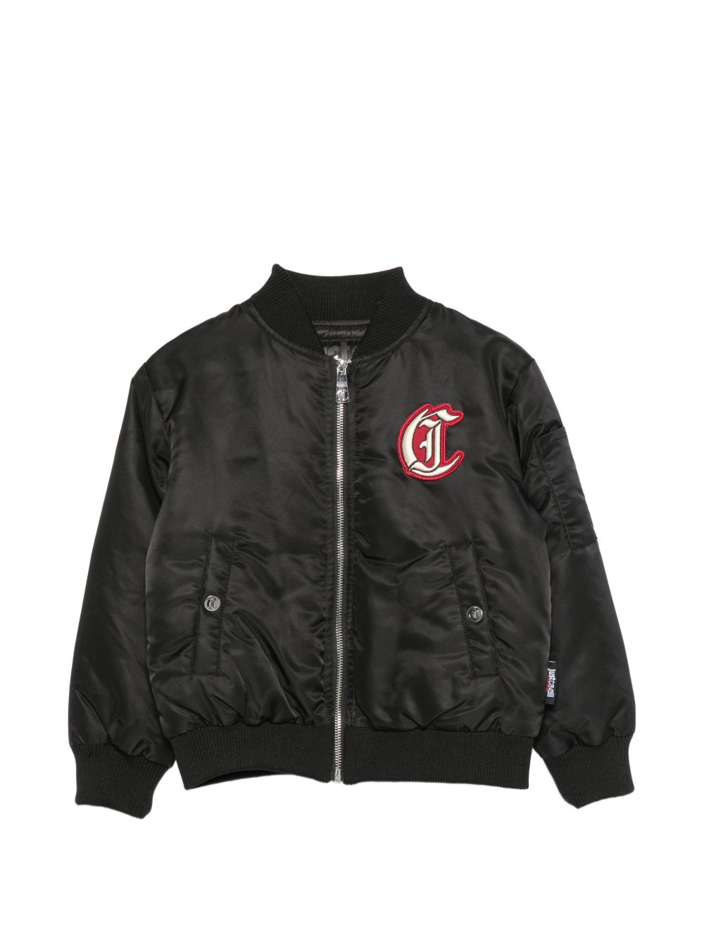 Bomber per bambino Just Cavalli Kids nero con applicazione JBA26016GB BLACK JUST CAVALLI KIDS