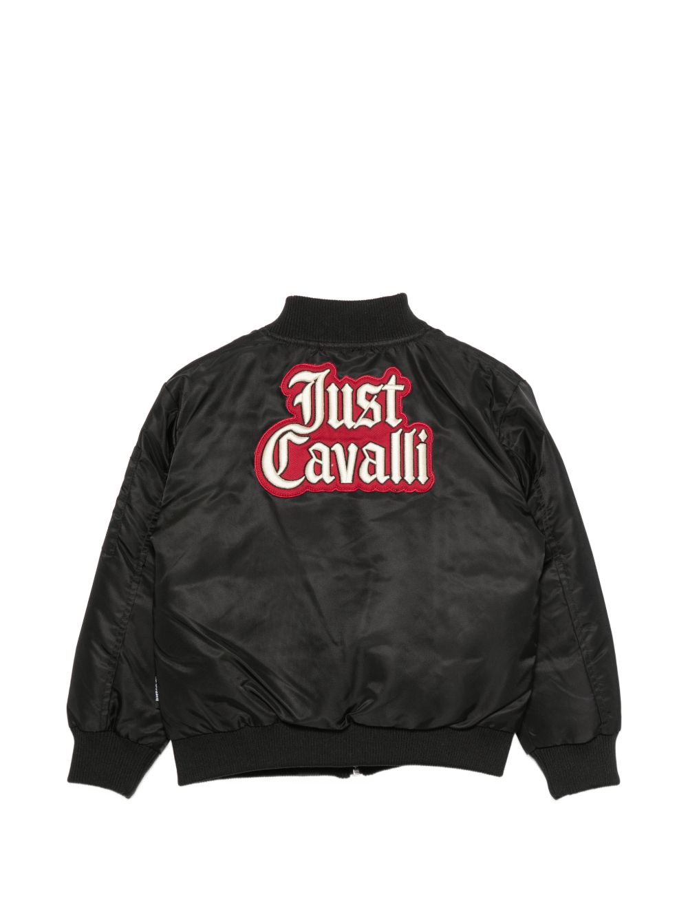 Bomber per bambino Just Cavalli Kids nero con applicazione JBA26016GB BLACK JUST CAVALLI KIDS