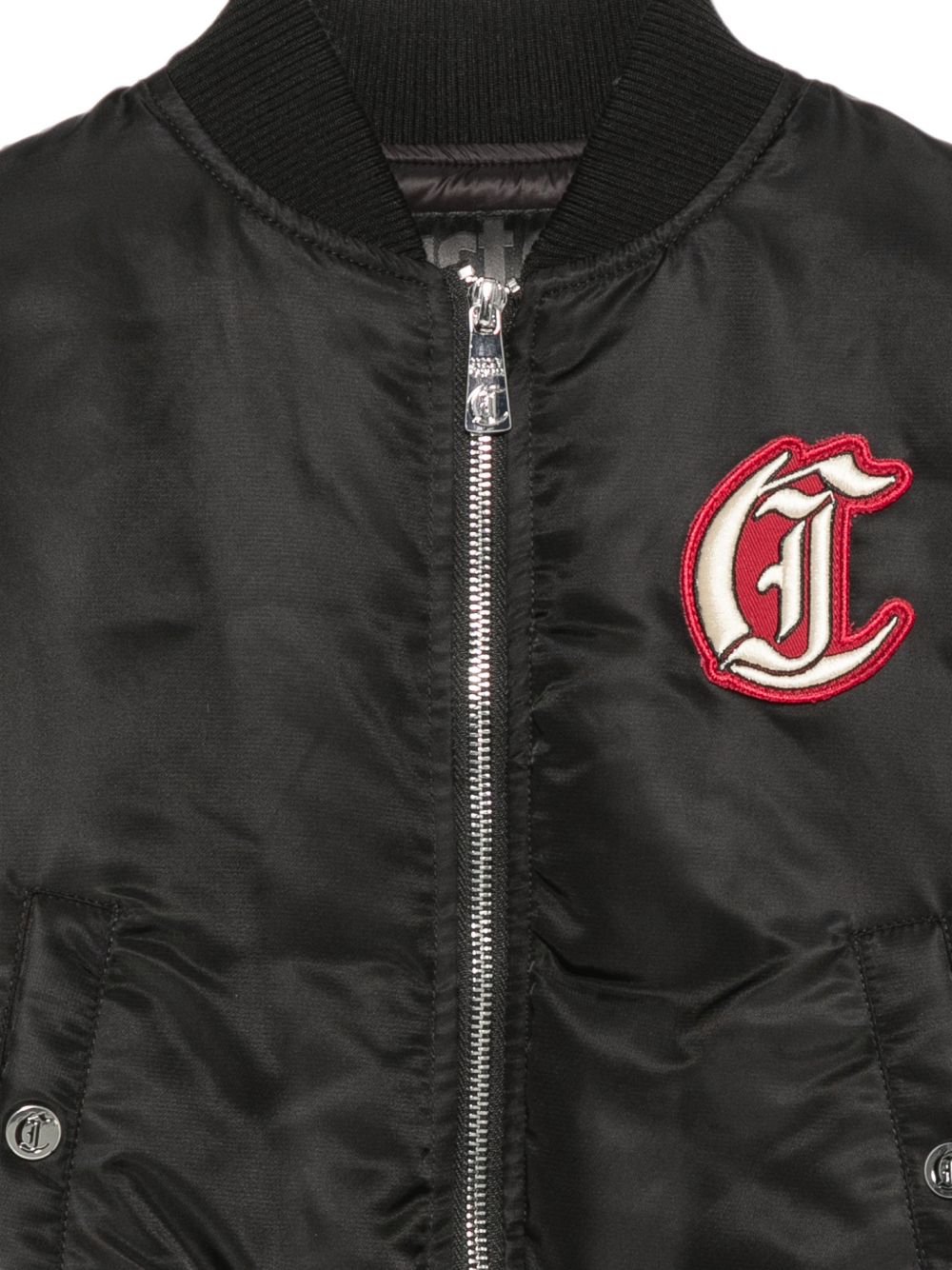 Bomber per bambino Just Cavalli Kids nero con applicazione JBA26016GB BLACK JUST CAVALLI KIDS
