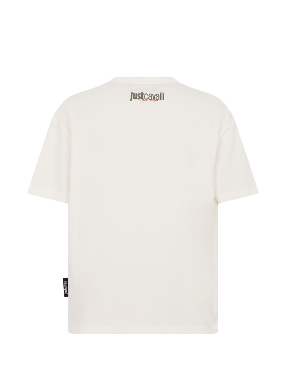 T-shirt per bambino Just Cavalli Kids bianca con applicazioni JBA26042TS MARSHMALLOW JUST CAVALLI KIDS