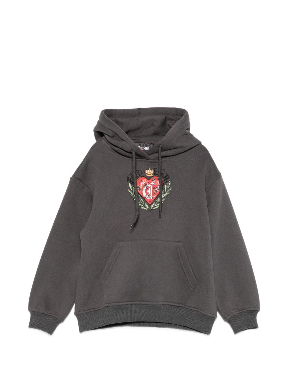 Felpa per bambino Just Cavalli Kids grigia con applicazione JBA26131FE GREY DARK JUST CAVALLI KIDS