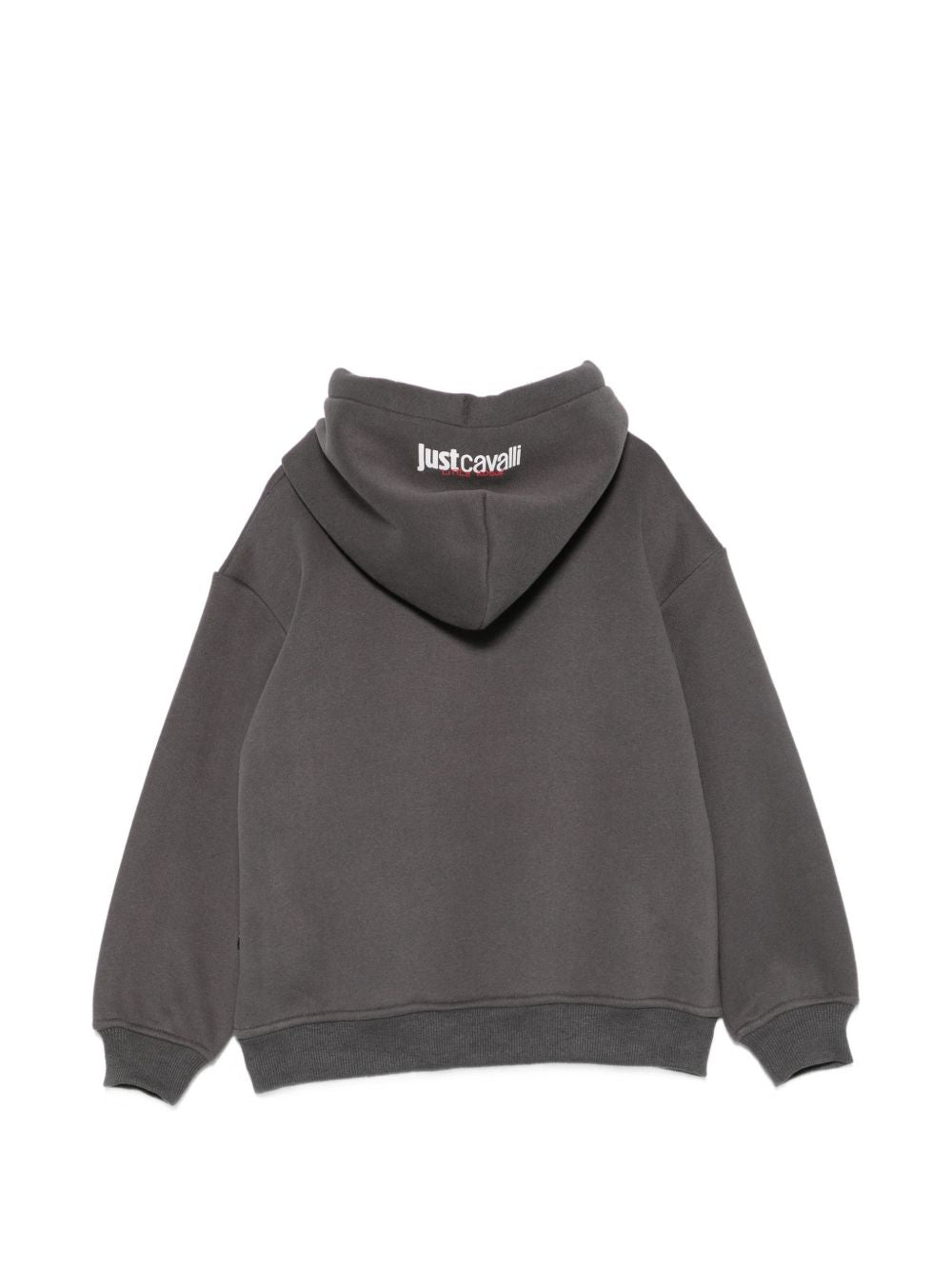 Felpa per bambino Just Cavalli Kids grigia con applicazione JBA26131FE GREY DARK JUST CAVALLI KIDS