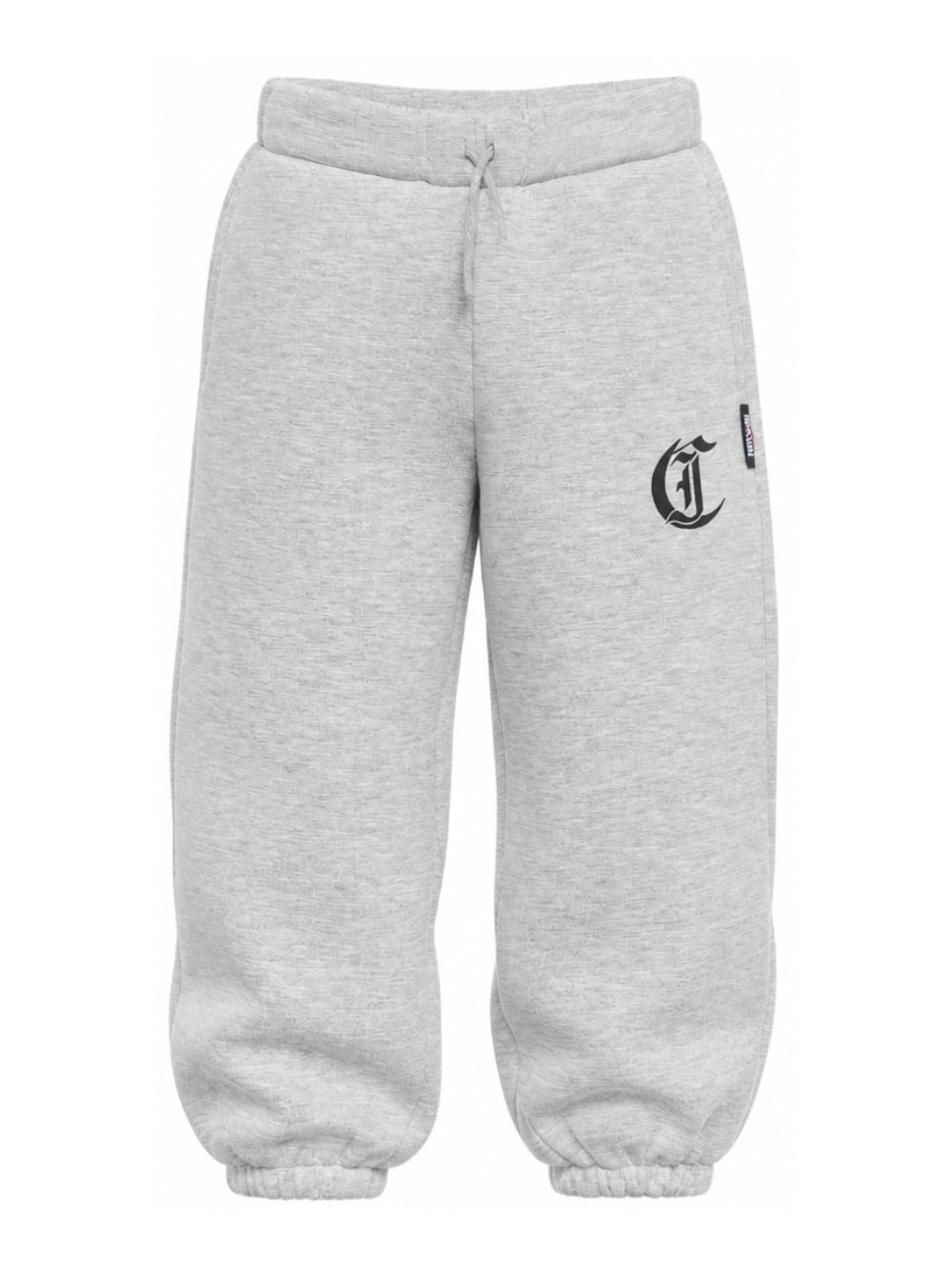Pantatuta per bambino Just Cavalli Kids grigia con stampa logo JBA26162PA GREY MELANGE JUST CAVALLI KIDS