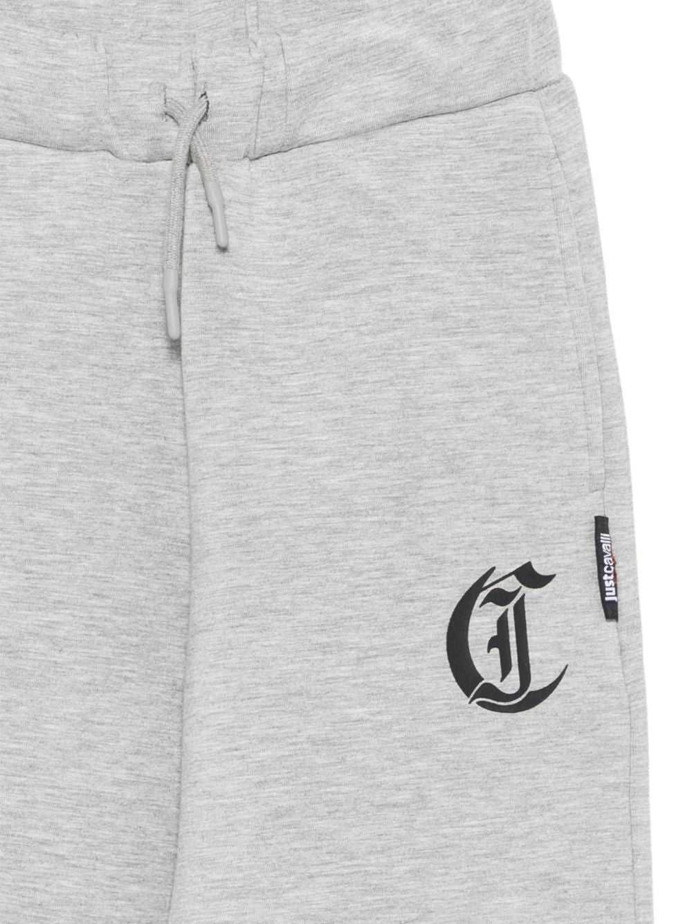 Pantatuta per bambino Just Cavalli Kids grigia con stampa logo JBA26162PA GREY MELANGE JUST CAVALLI KIDS