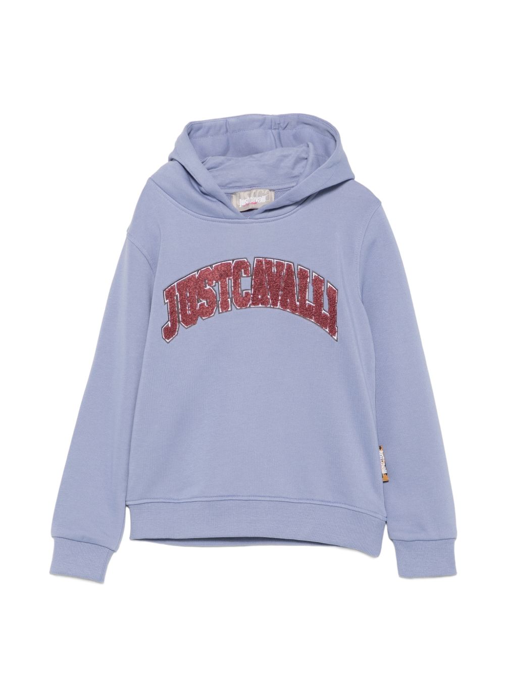 Felpa per bambina Just Cavalli Kids glicine con applicazione logo JGA26021FE BLUE ENGLISH JUST CAVALLI KIDS