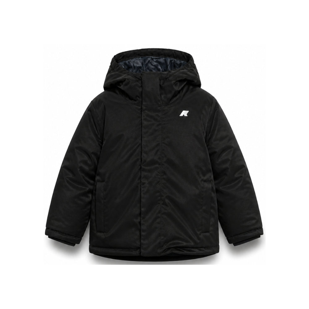 Giubbino P. Jacko Twill Marmotta per bambino K-WAY Kids nero con caratteristica imbottitura PrimaLoft® K1128FW AL8 K-WAY KIDS