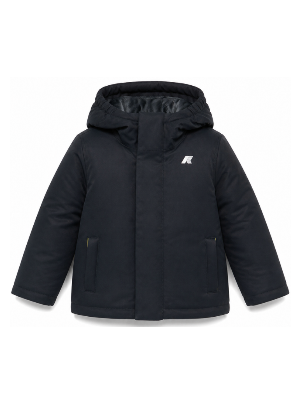 Giubbino P. Jacko Twill Marmotta per bambino K Way Kids blu con logo applicato K1128FW AL9 K-WAY KIDS