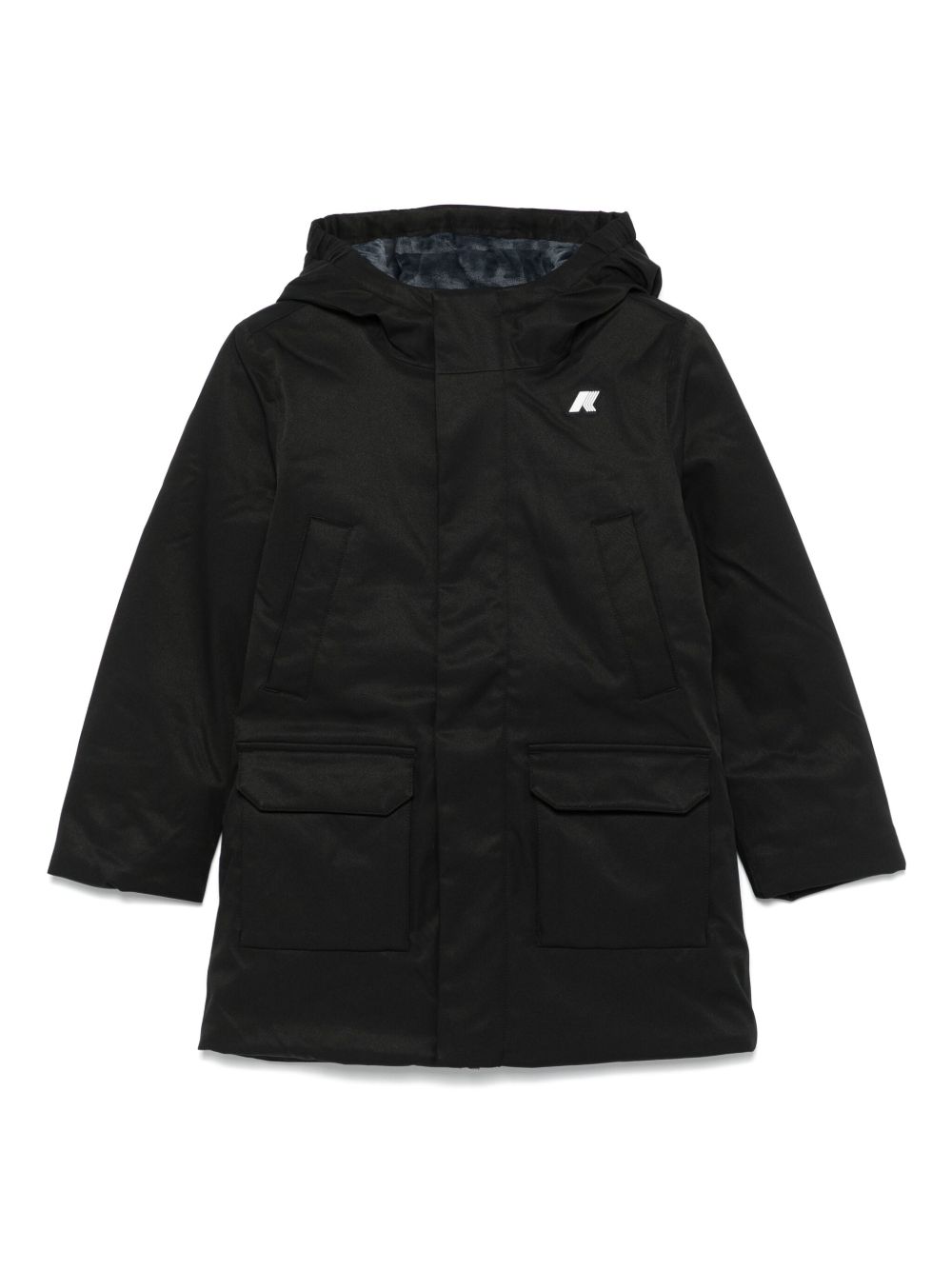 Giubbino P. Jacko Marmotta per bambino K Way Kids nero con due tasche applicate K1128HW AL8 K-WAY KIDS