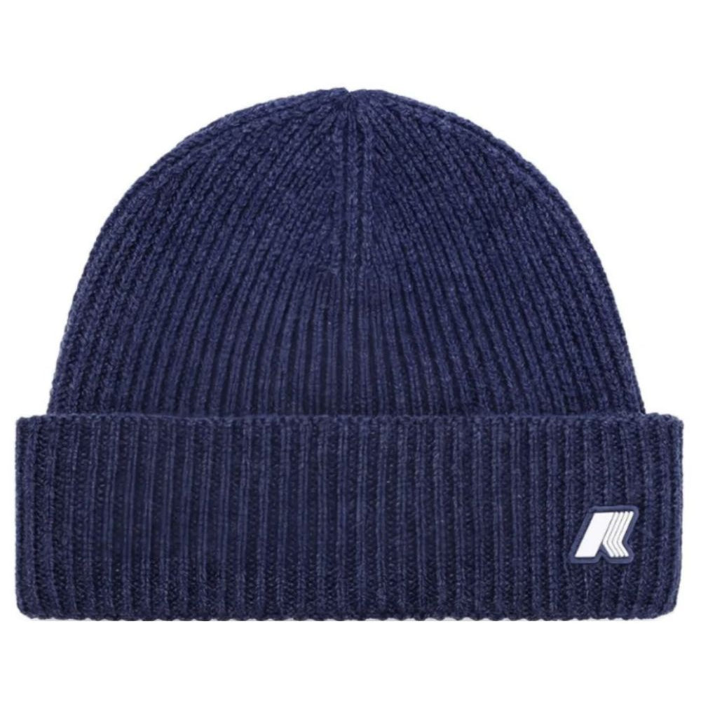 Cappello per bambini K-WAY Kids blu con trama a coste K31358W K89 K-WAY KIDS
