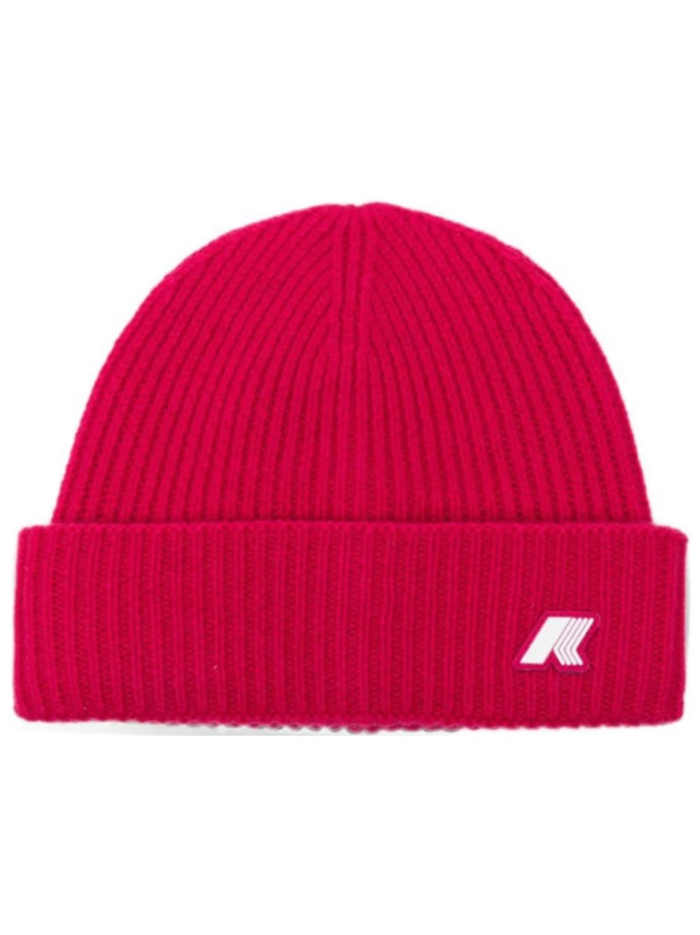 Berretto per bambina K-Way Kids fucsia con toppa con logo K31358W X6R K-WAY KIDS
