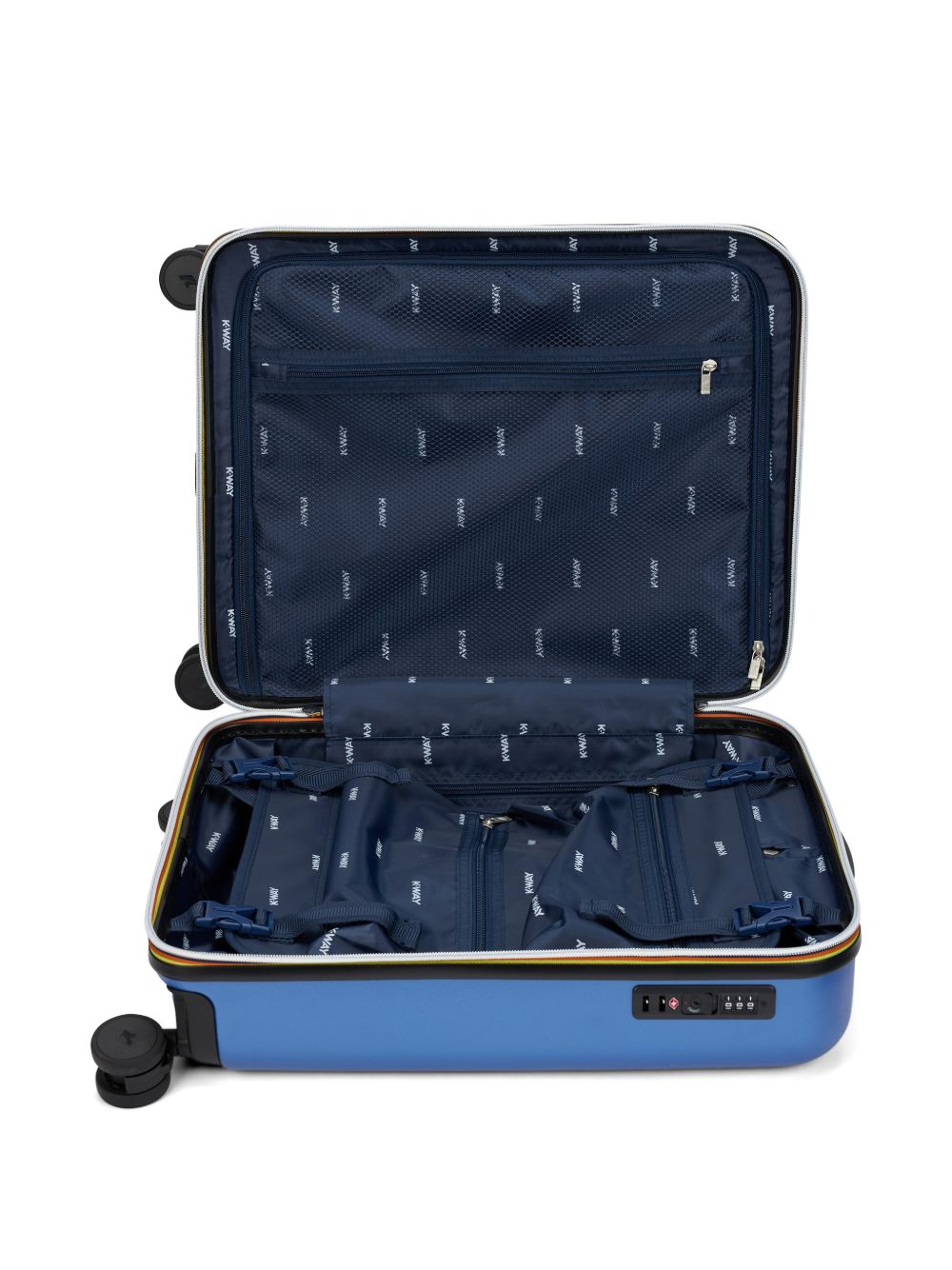 Trolley Eudoxie K-WAY blu con guscio in policarbonato K4125ZW 063 K-WAY KIDS