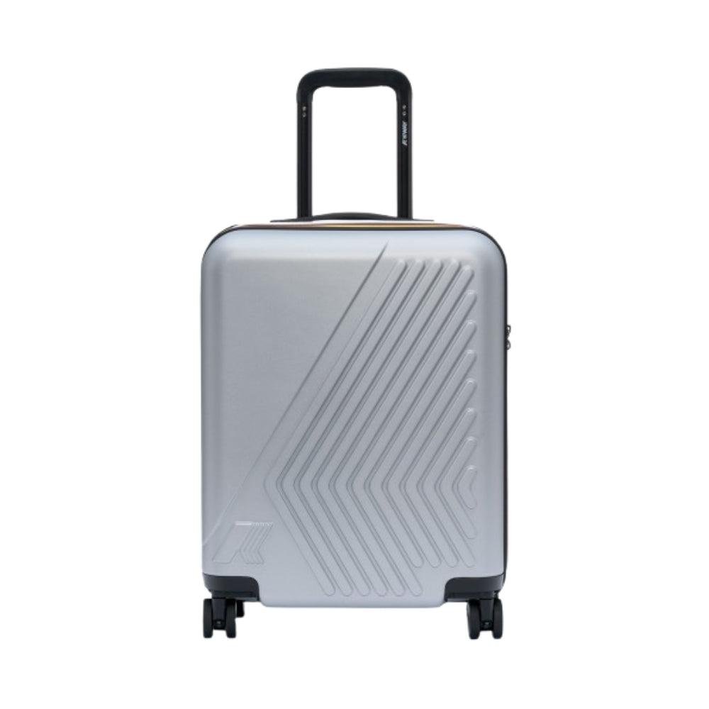 Trolley Eudoxie K-WAY grigio con logo stampato all-over K4125ZW 08Y K-WAY KIDS