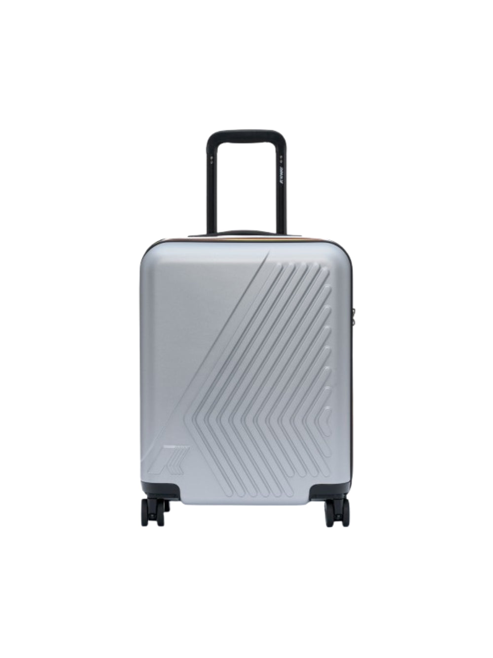 Trolley Eudoxie K-WAY grigio con logo stampato all-over K4125ZW 08Y K-WAY KIDS