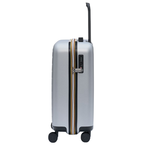 Trolley Eudoxie K-WAY grigio con logo stampato all-over K4125ZW 08Y K-WAY KIDS