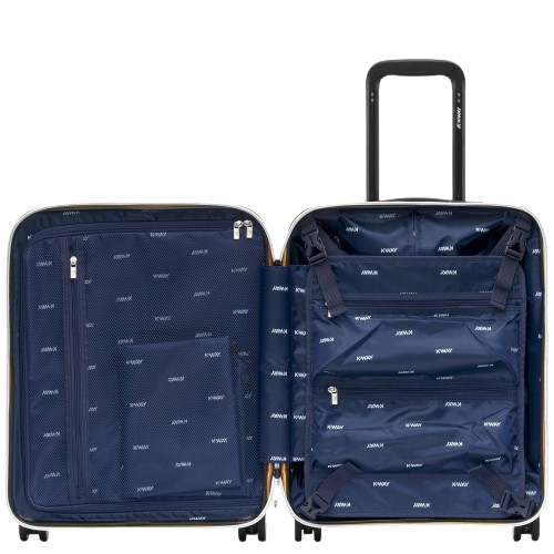 Trolley Eudoxie K-WAY grigio con logo stampato all-over K4125ZW 08Y K-WAY KIDS