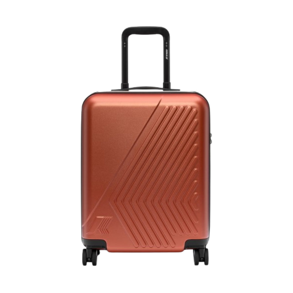 Trolley Eudoxie K-WAY arancione con logo stampato all-over K4125ZW 896 K-WAY KIDS