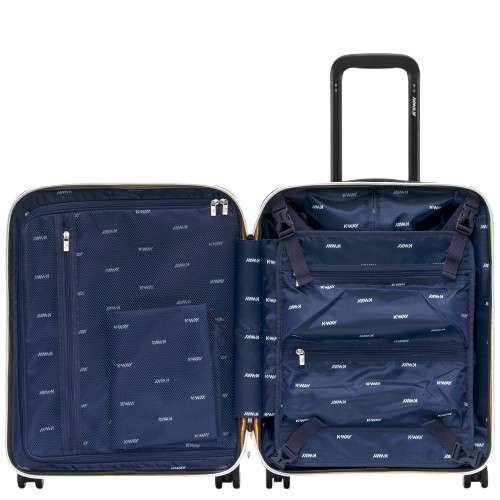 Trolley Eudoxie K-WAY arancione con logo stampato all-over K4125ZW 896 K-WAY KIDS