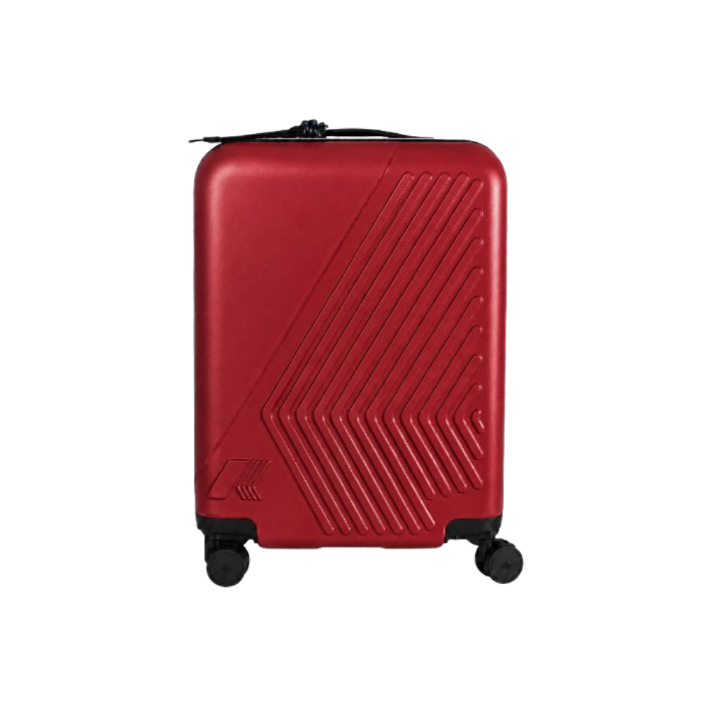 Trolley Eudoxie K-WAY rosso con logo stampato all-over K4125ZW Q13 K-WAY KIDS