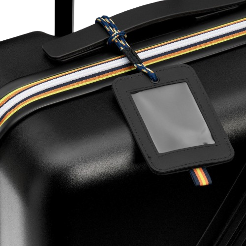 Trolley Eudoxie K-WAY nero con logo stampato all-over K4125ZW USY K-WAY KIDS