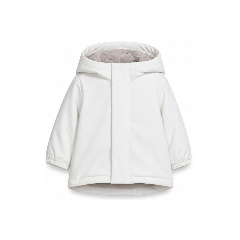 Giubbino E. Jack per neonati K Way Kids bianco con design classico K4133HW DCV K-WAY KIDS