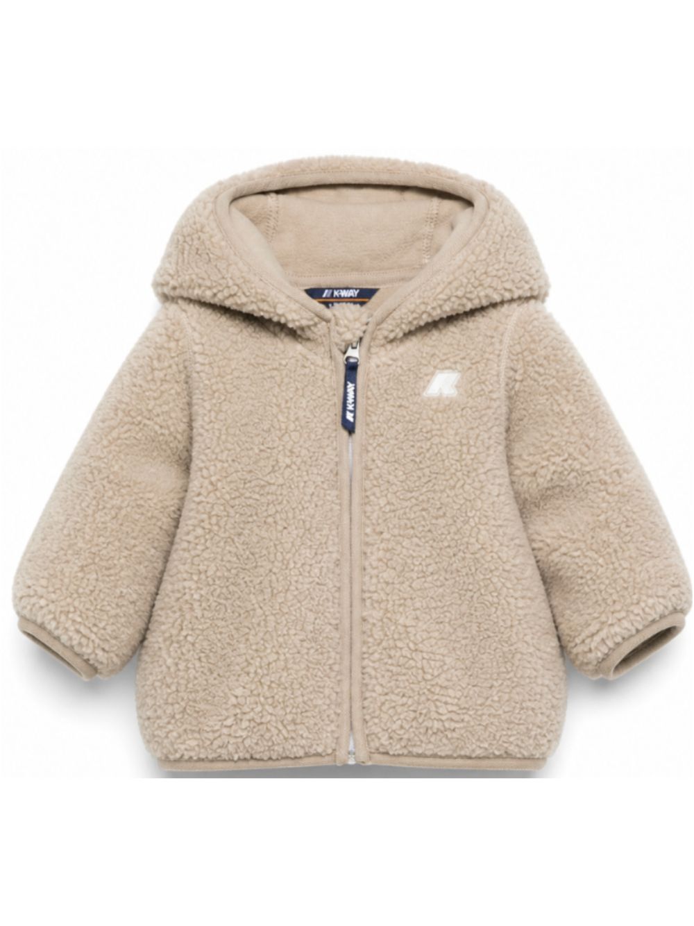 Giubbino per neonati K-WAY Kids beige con finitura in shearling K41478W XP2 K-WAY KIDS