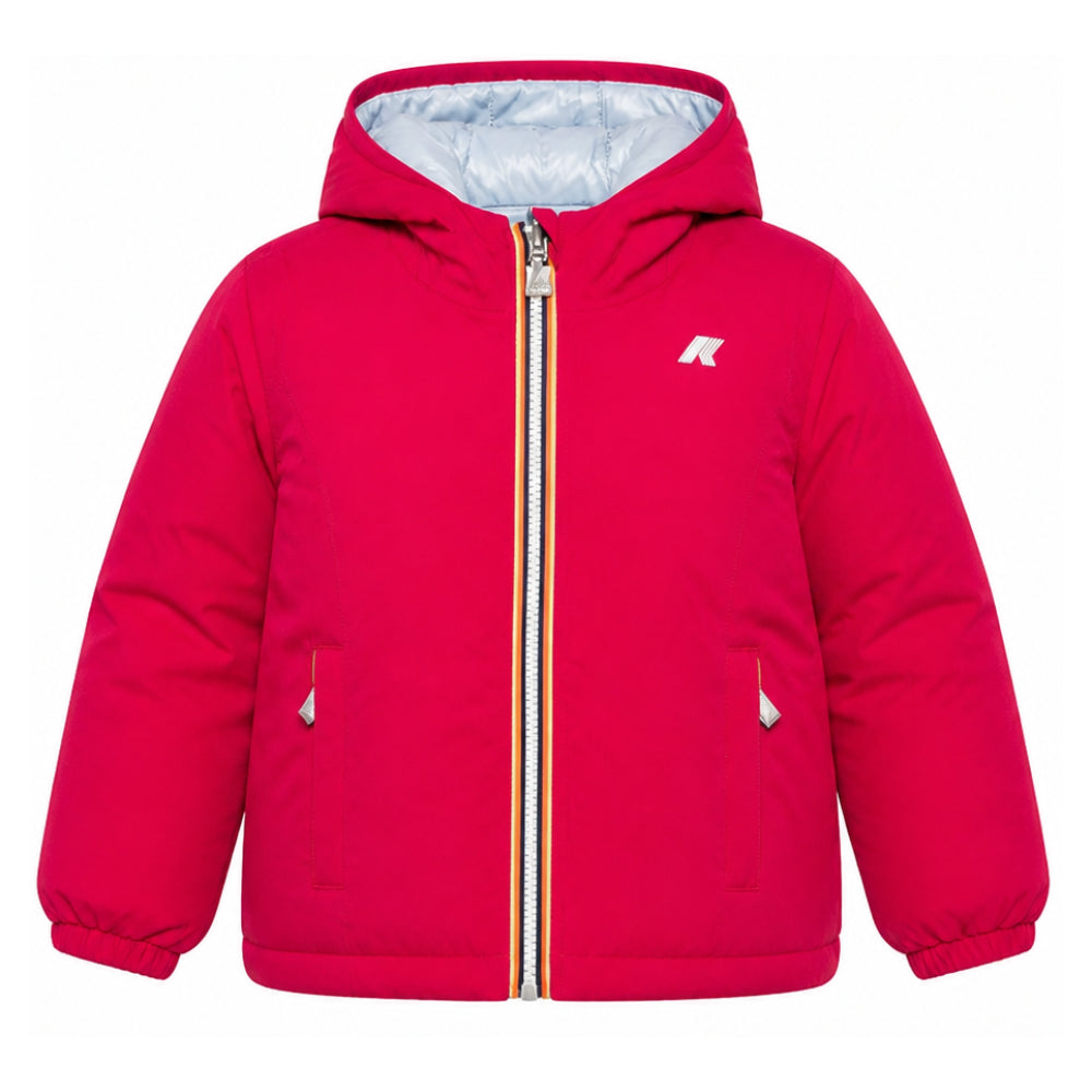 Giacca per bambina K Way Kids fucsia P.Lily ST Thermo con cappuccio K5123QW DA5 K-WAY KIDS