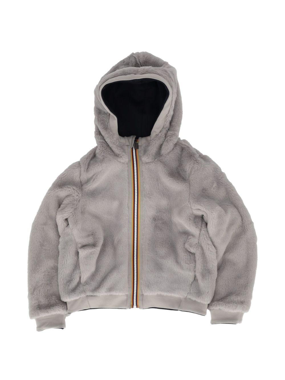 Giacca per bambina K Way Kids nero P. Deva reversibile con cappuccio K5134NW DBT K-WAY KIDS