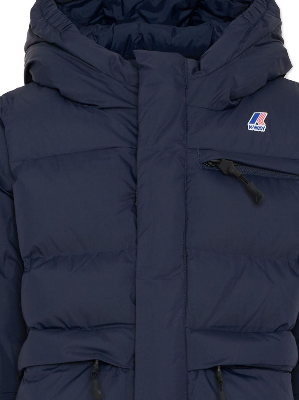Giubbino per bambino K-WAY Kids blu con logo sul davanti K6141CW K89 K-WAY KIDS