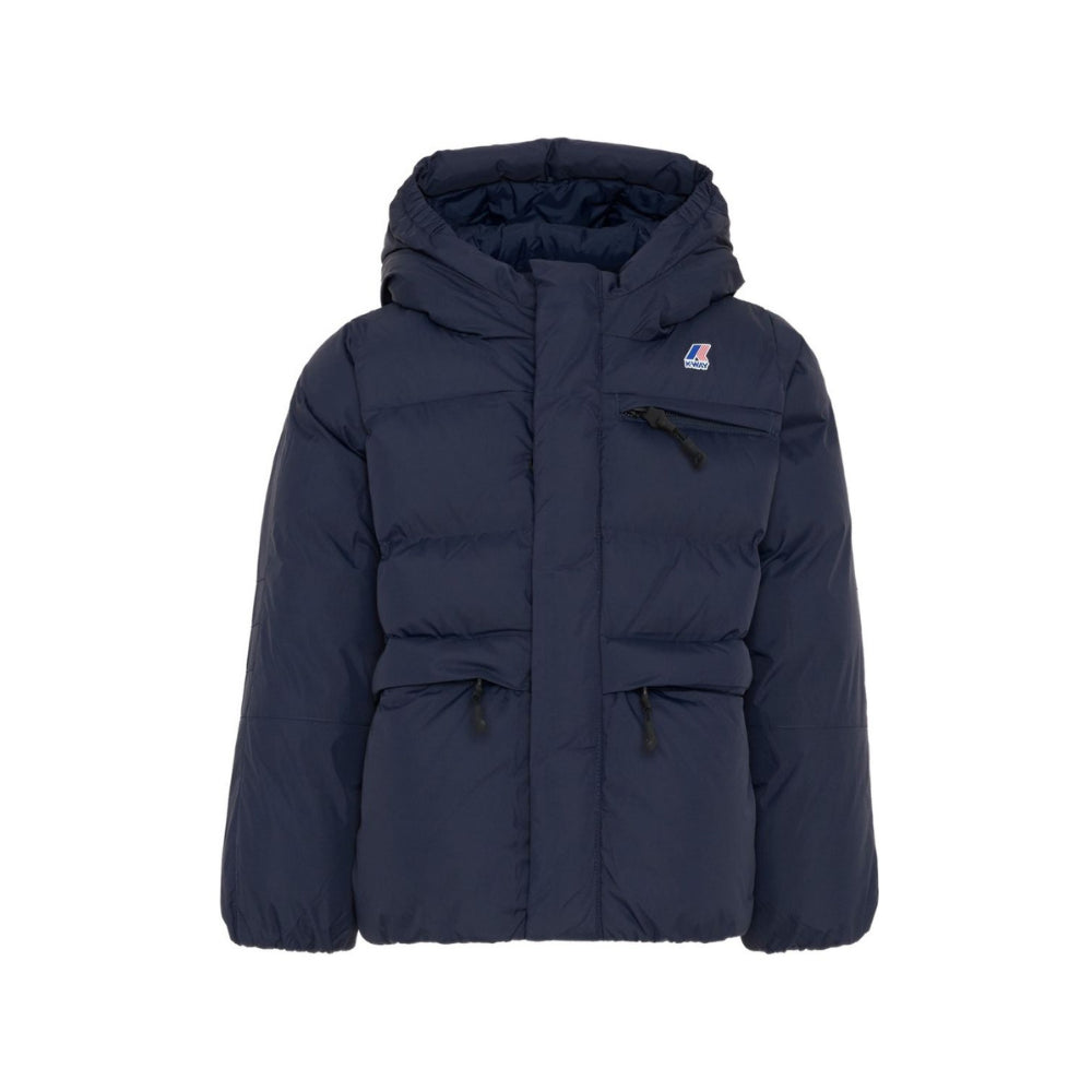 Giubbino per bambino K-WAY Kids blu con logo sul davanti K6141CW K89 K-WAY KIDS