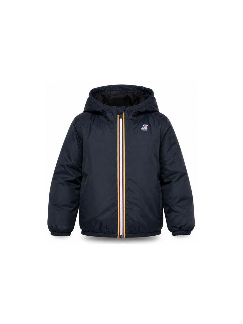Giubbino per bambini K-WAY Kids blu con logo sul davanti K7141FW K89 K-WAY KIDS